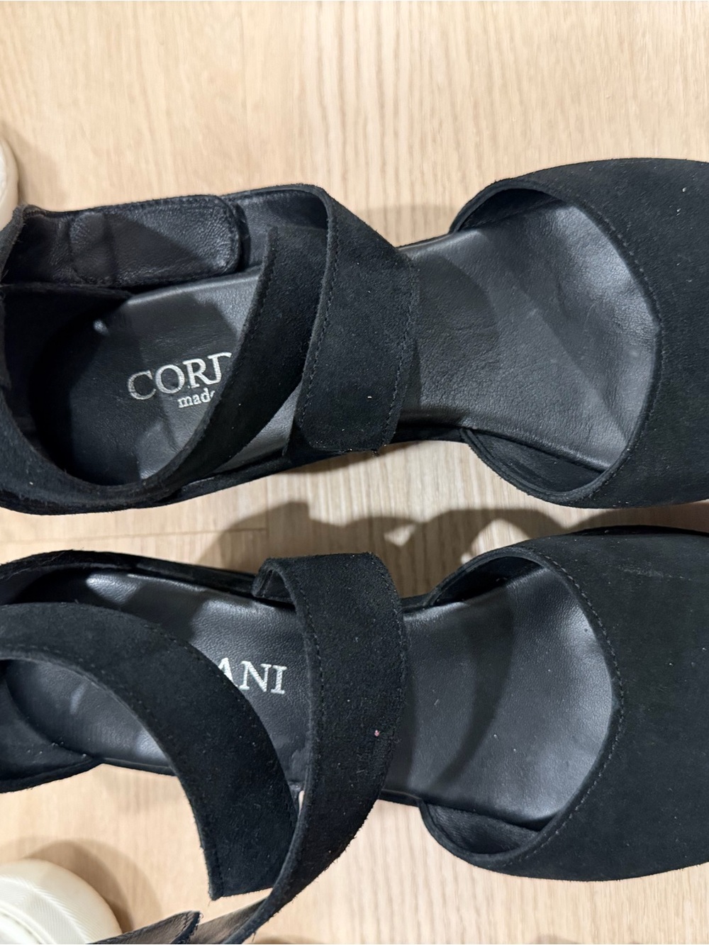 Cordani Black Suede Mary Jane Heels